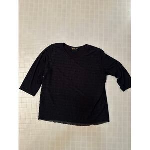Valentina shirt/blouse ladies size extra-large black